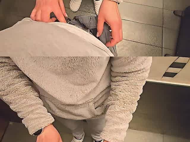 A stranger ejaculated in my underclothes once more in the restaurant washroom.