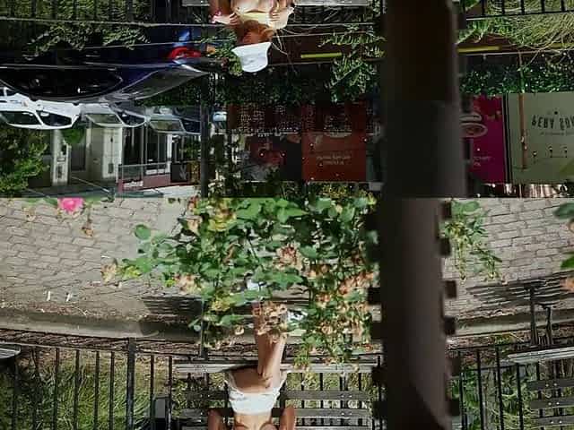 Blonde with big boobs fucked from behind before tit wanking
