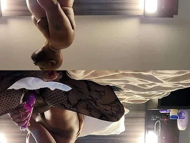 Mature Babe in Fishnets Loves Big Black Cock