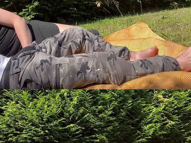 Fuck Outside in Plain Sigh Behind Bushes!
