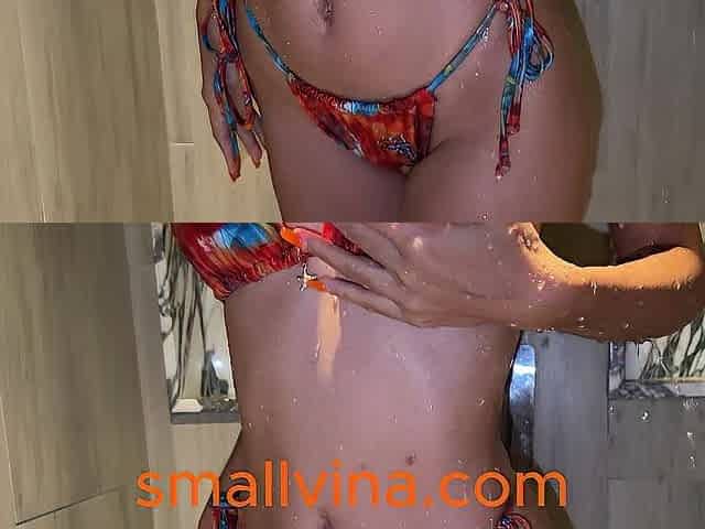 Stripping In Shower With Her Hawt Underware By Tiny Cute Thai
