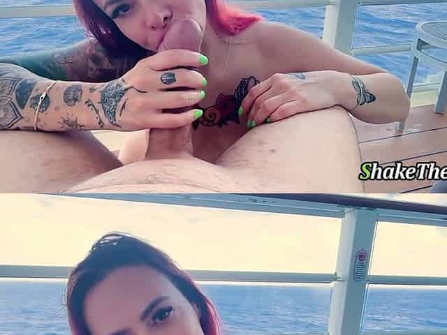 Shake the Snake - Amateur Sweetheart is Screwed by her Boyfriend on a Cruise
