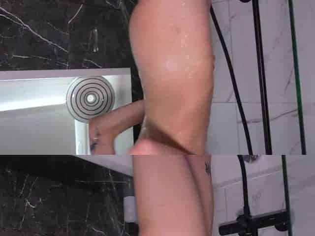Her Shower Time Erupts with My Giant Wang Slamming Her Soaked Vagina