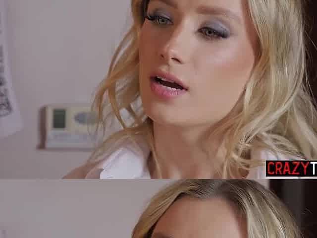 Hot hottie Lily Blossom drank large weenie and enjoyed coarse butt drilling