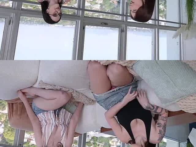 Slutty Australian Lesbos Welcome Me Into Their Home - Jade Harper Violet Grey & Lev Lieben