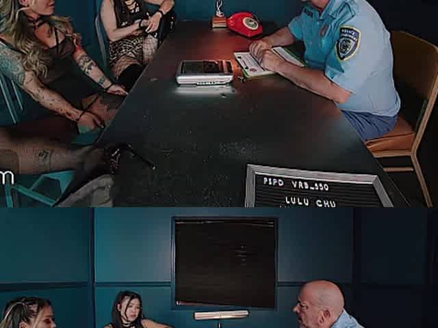 VR Bangers: Lewd Asians Screw Hard With A Police Officer In Prison Foursome pt.1