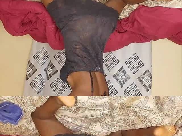 Nice-looking gal with ebony cunt