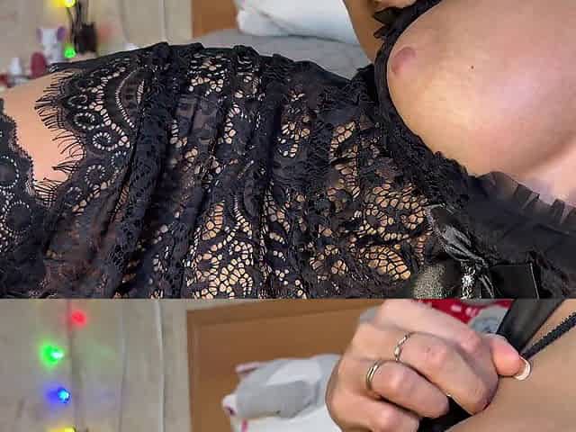 A wet mother i'd like to fuck shows how this babe pleases herself with a large rubber knob and cums