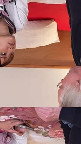 Irresistible Japanese Schoolgirl Ciel Tokyo Drives Grandpa Hans Wild