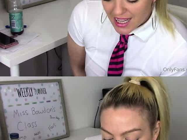 Curly Blonde Teen Records Solo Dildo Masturbation More at