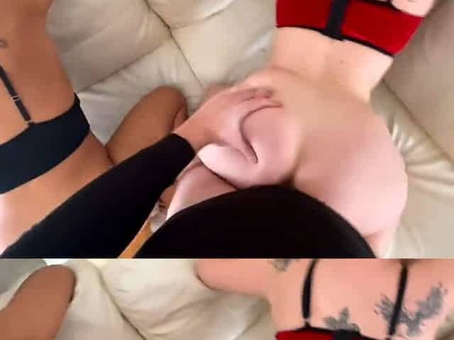 2 Big Booty Babes Fucked Doggy Style POV