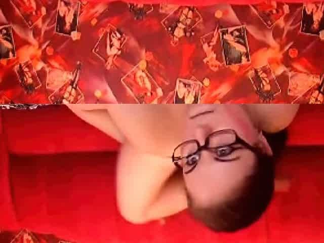 Amateur redhead poses and masturbates with toys