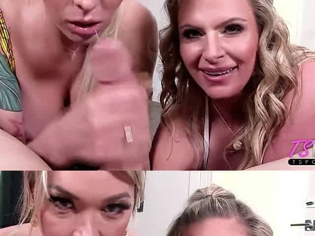 Phoenix Mary And Aubrey Kate - Hot Suck Cock And Swap The Cum In Pov