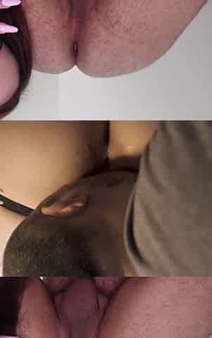 Sh MILF Pegs Guy with Strapon Fuck His Ass and He Eats His Own Cum