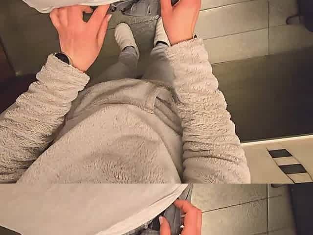 A stranger ejaculated in my underclothes once more in the restaurant washroom.