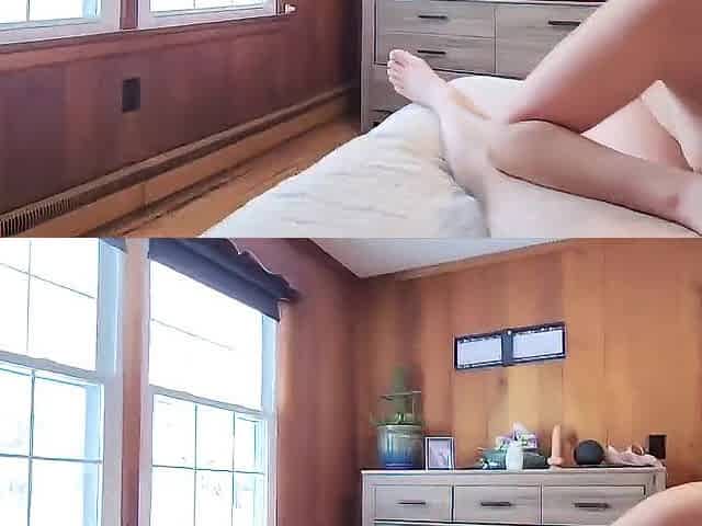 Curly Snatch Housewife Screws Her Spouse and Gets a Creampie