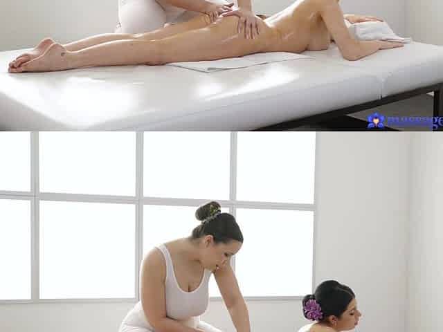 UK Babe Plays With Big Natural Tits Lesbian Massage Sex