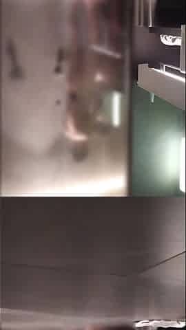 Married Woman Making Out with Her Lover in the Shower and Receiving Anal Licking in Front of the Mirror