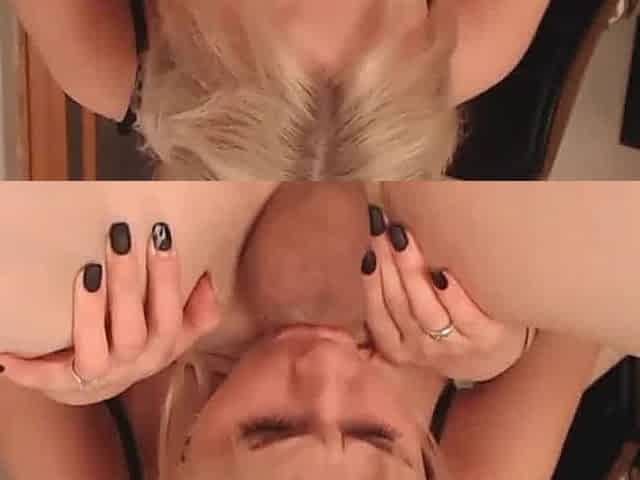 Deep-Throating Busty Amateur Blonde in 69