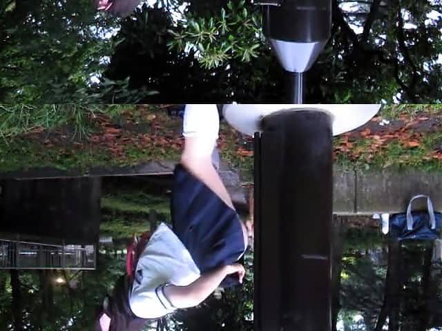 Amateur Japanese Teen CD outdoor dildo