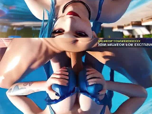 Jinx Titjob Cum On Face