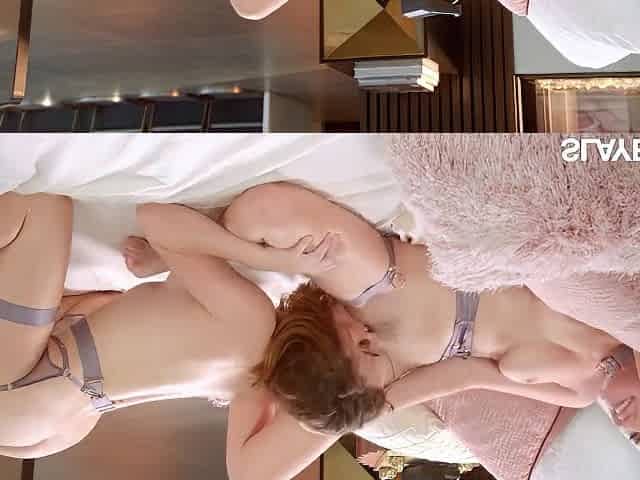 Shaved Redhead And Blonde Pussy Licking Freya Parker, Skye Blue - Vanity - Skyy Black