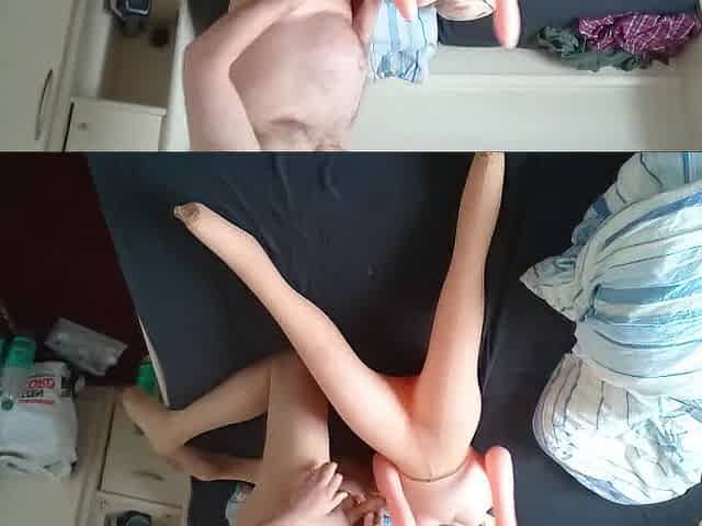 Gummipuppe und Nylon Enjoyment two