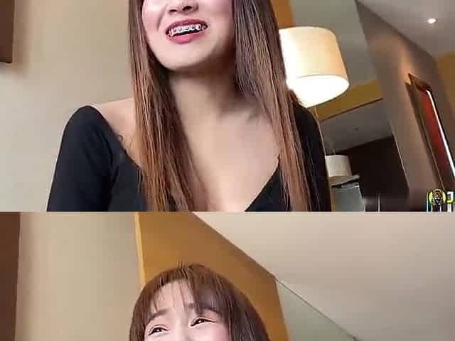 JohnTronX - Slender Oriental female-dom rides ramrod until a creampie