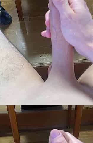 Strocking large schlong and slap me in public complete bare