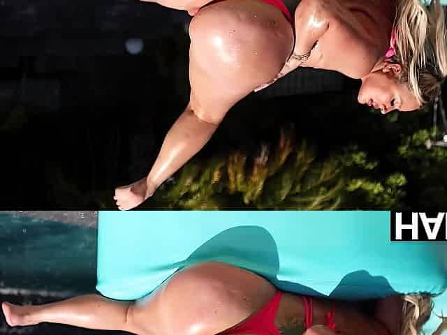 Wild and curvy cougar Jenna Starr entices a black man into her embrace