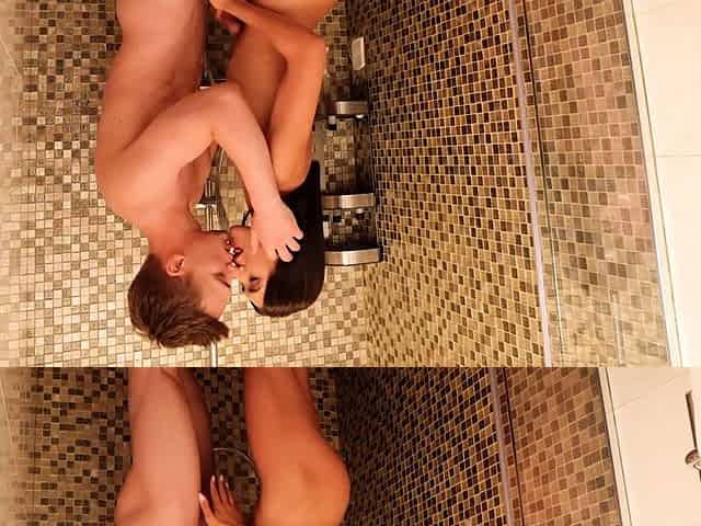 THE COURIER WAITS OUTSIDE WHILE WE FUCK IN THE SHOWER