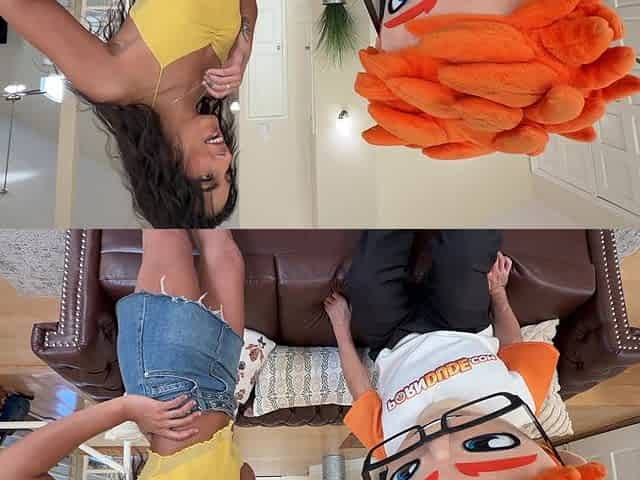 I Let Black Haired Claire Black Stroke and Suck My Big Dick in PornDudeCasting