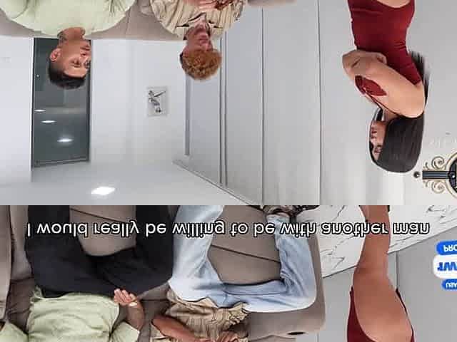 Colombia's best slut, Camila Henao, makes her cuckold spouse see as she slobbers on meaty dark-hued cock.