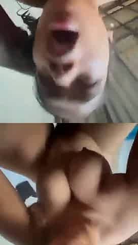 Girl passionate riding