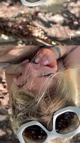 Fucked and Filled up Random Sexy Blonde at the Beach