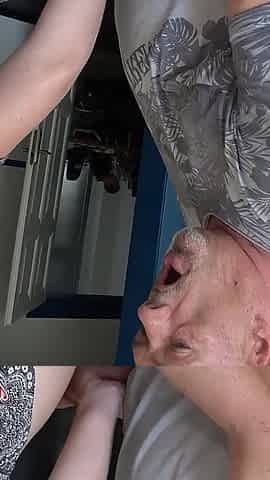 Grandpa Fucks Me in the Kitchen