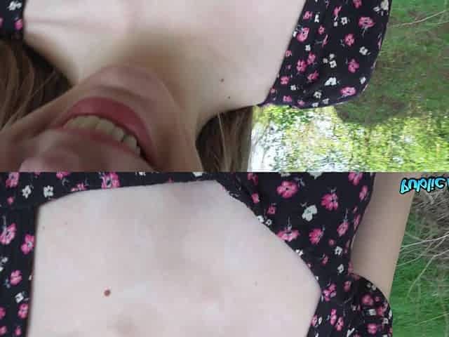 Arina Shy is sucking cock in POV