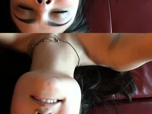 Horny amateur fingers and masturbates