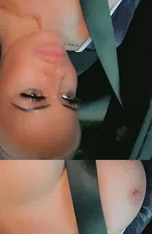 Cute blonde with big boobs solo