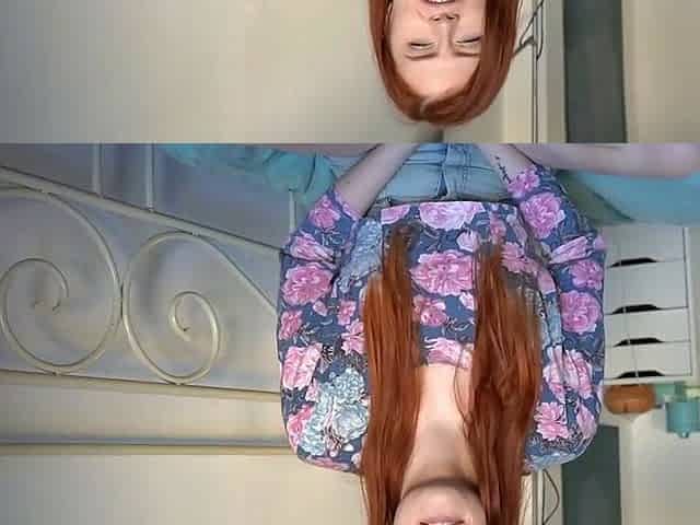 Canadian redhead in cowgirl position with toy
