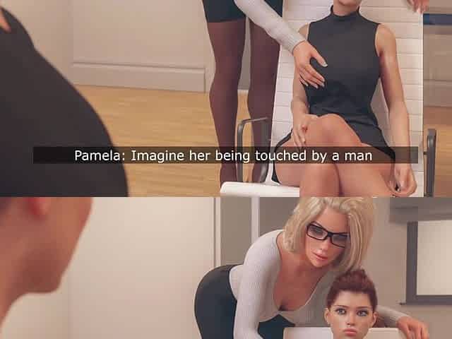 3D Bitch wife cheating - Horny wife strays with stranger in front of spouse in animation cuckold story