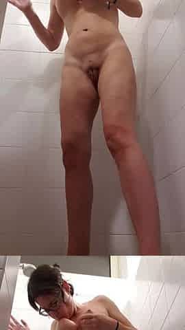 MILF Having Orgasm While Taking Shower