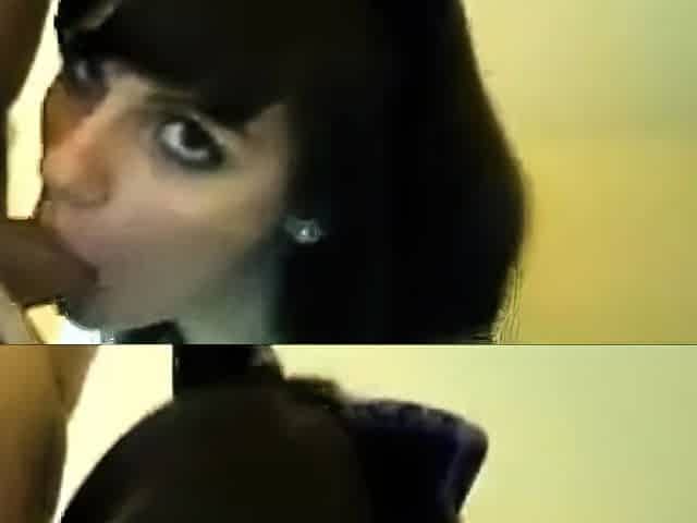 cute young girl has a nice deep throat thats great to