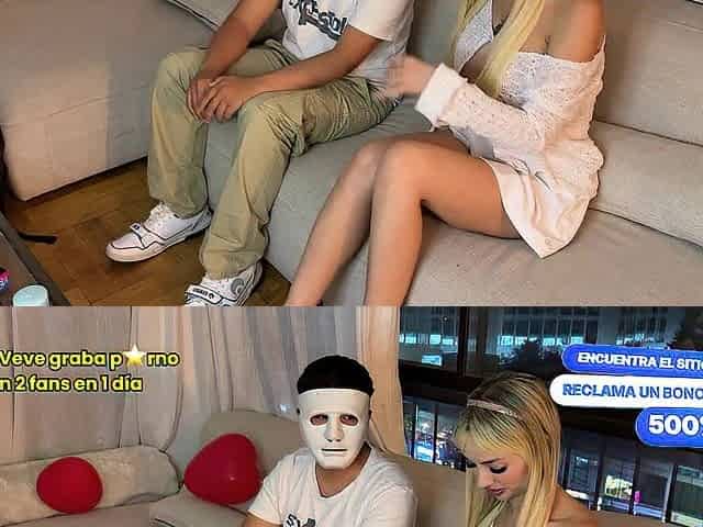 GATITA VEVE se coje a su 3er FAN - Usa mascara para que no se entere SU FAMILIA
