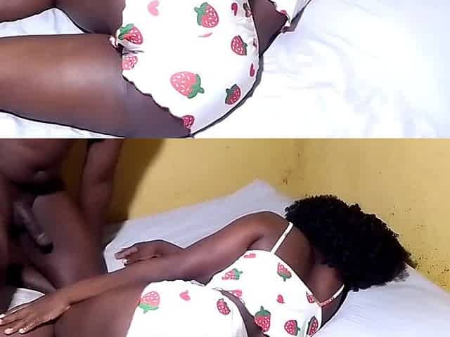African Teen 18 Yo Fucking Harder with Her Landlord