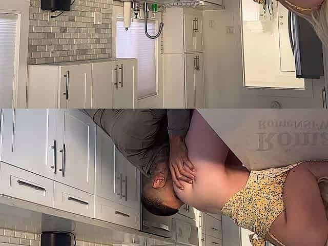 Petite Student POUNDED in Kitchen