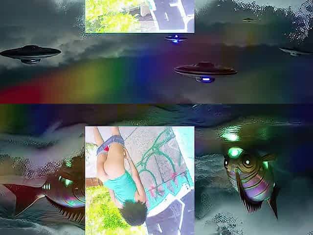 SCI FI PLANET PARODY Solo Female Public Exhibition