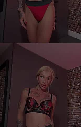 Bedroom Play in My Red Underware