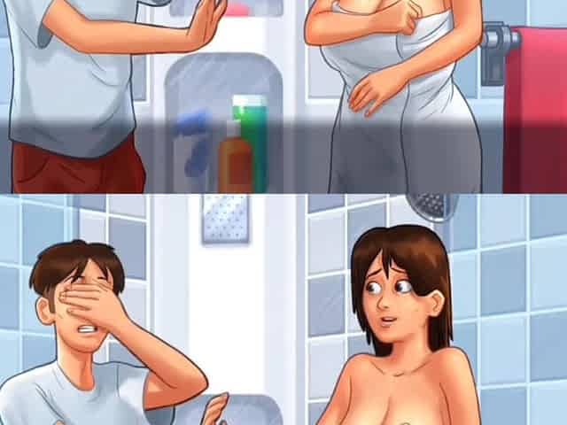 Stepmom Debbie Got Fucked By His Stepson Cum Inside Pussy In Bathroom