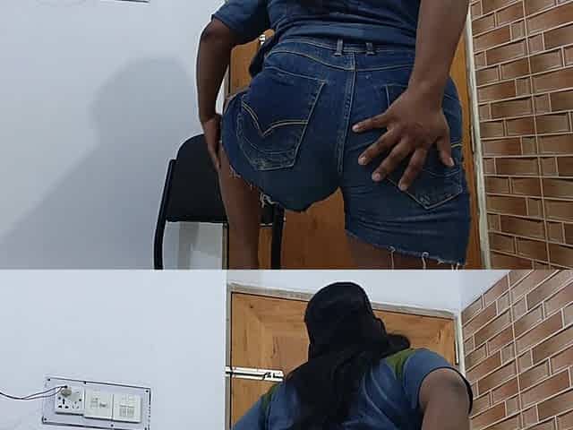 Desi Girl Chair Cloth Remove Room